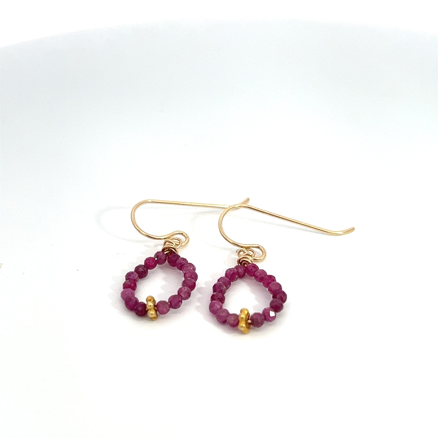 Ruby Loop Earrings