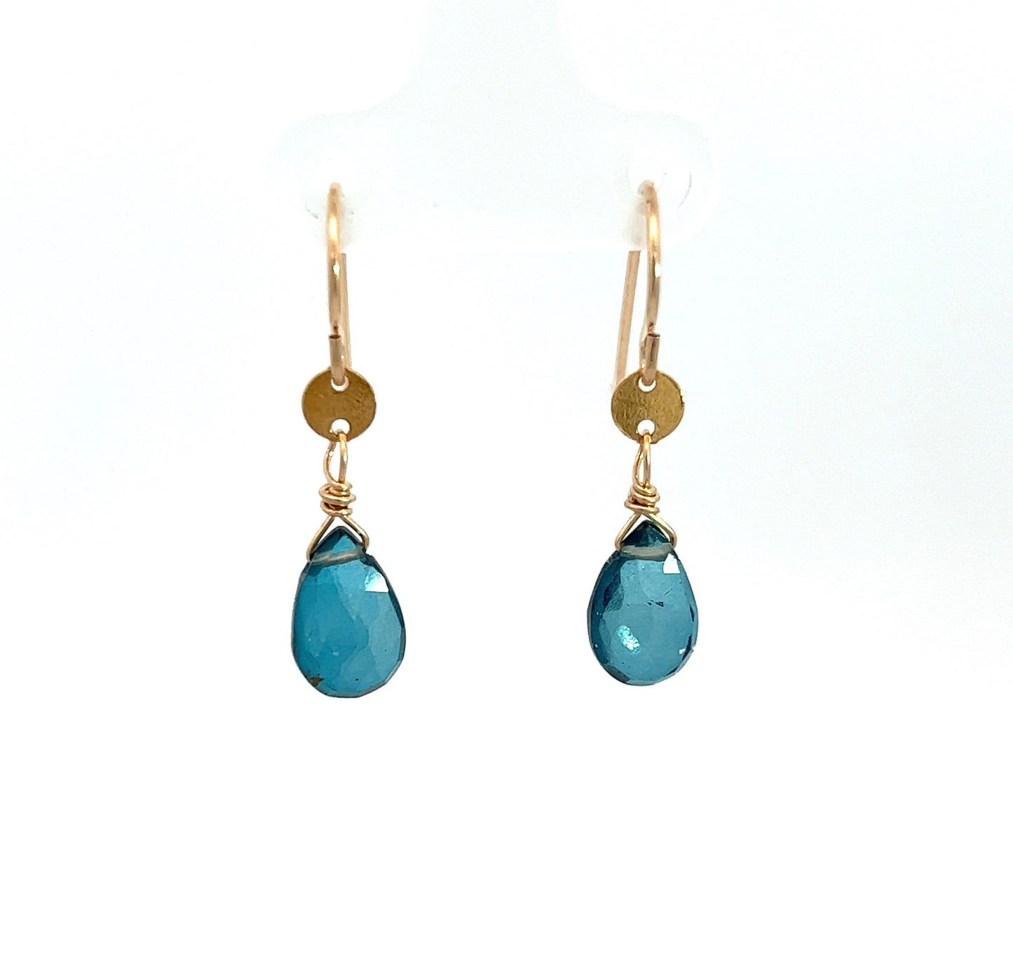 Blue Topaz Drop Earrings