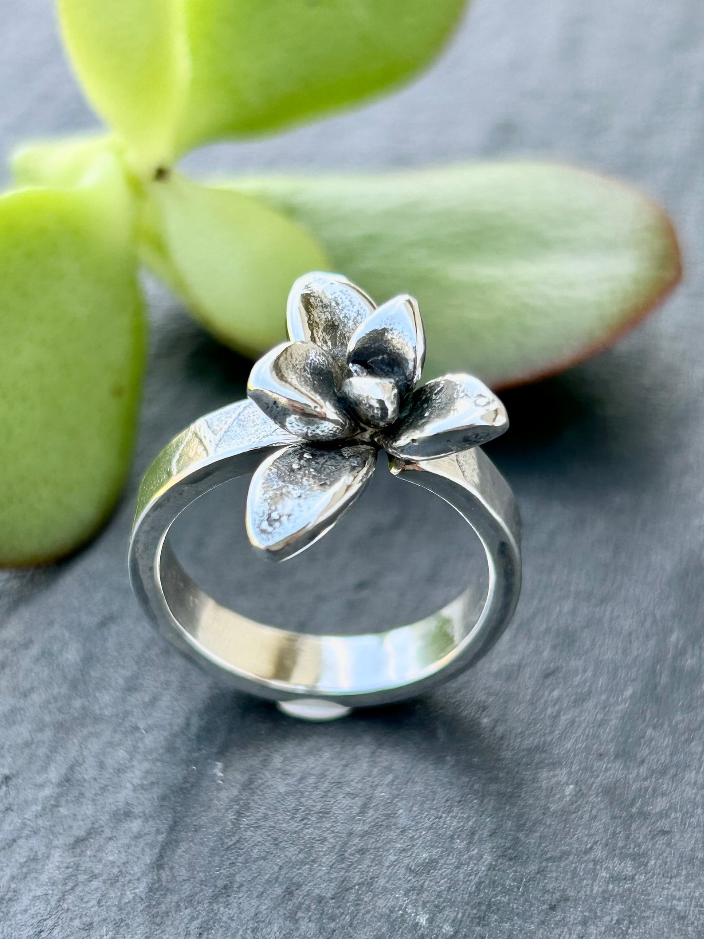 Sterling Botanical Ring