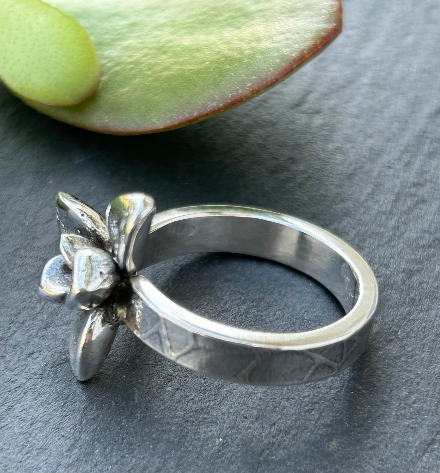 Sterling Botanical Ring