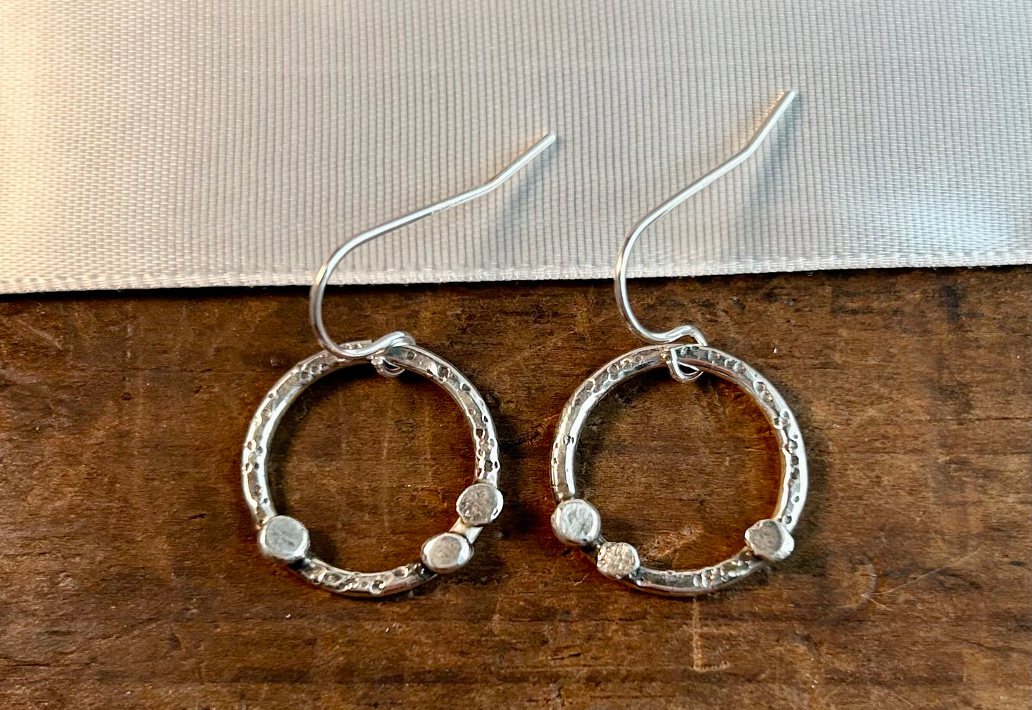 Tiny Dot Sterling Hoops