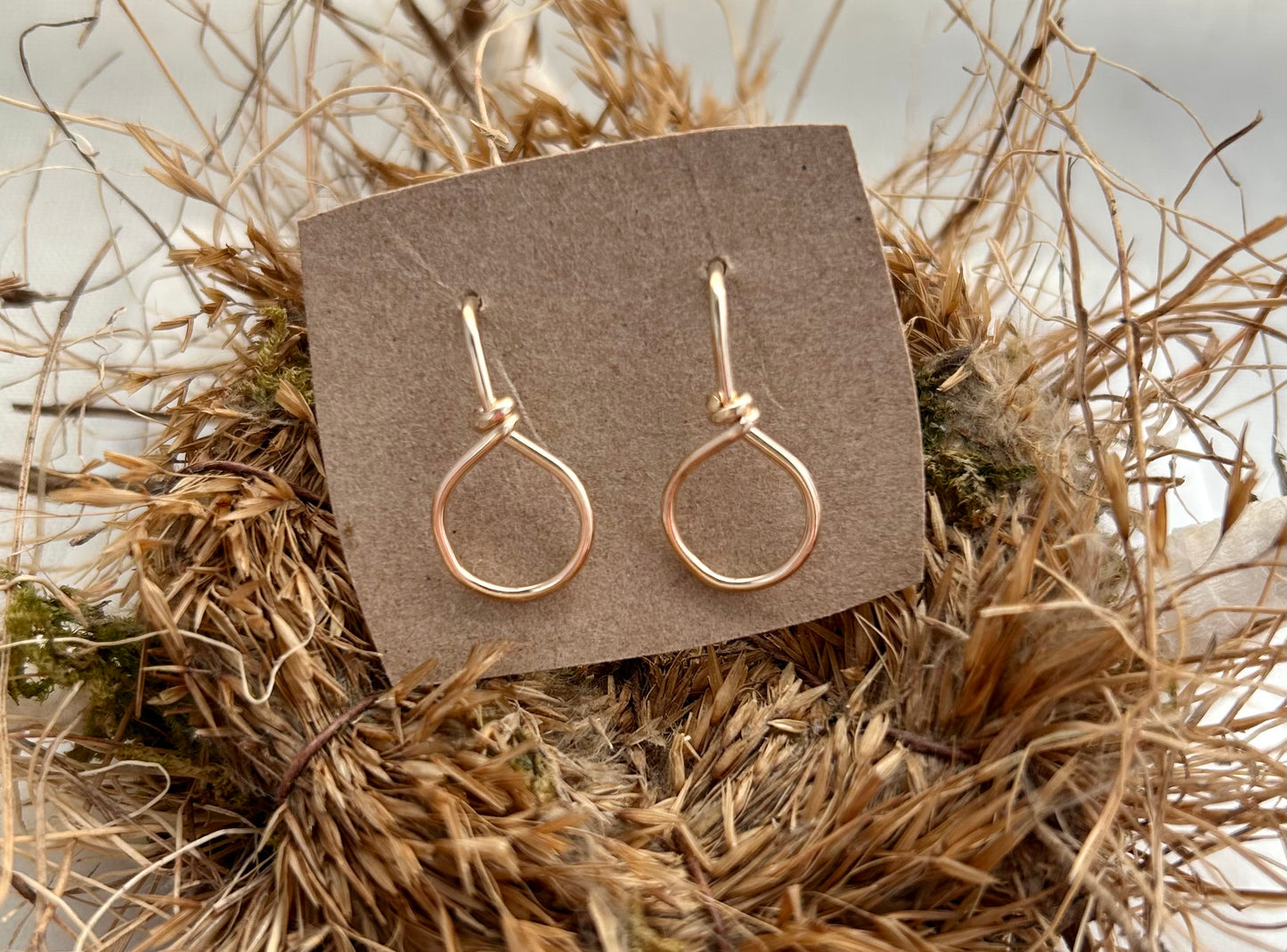 Gold fill Micro Hoop Earrings