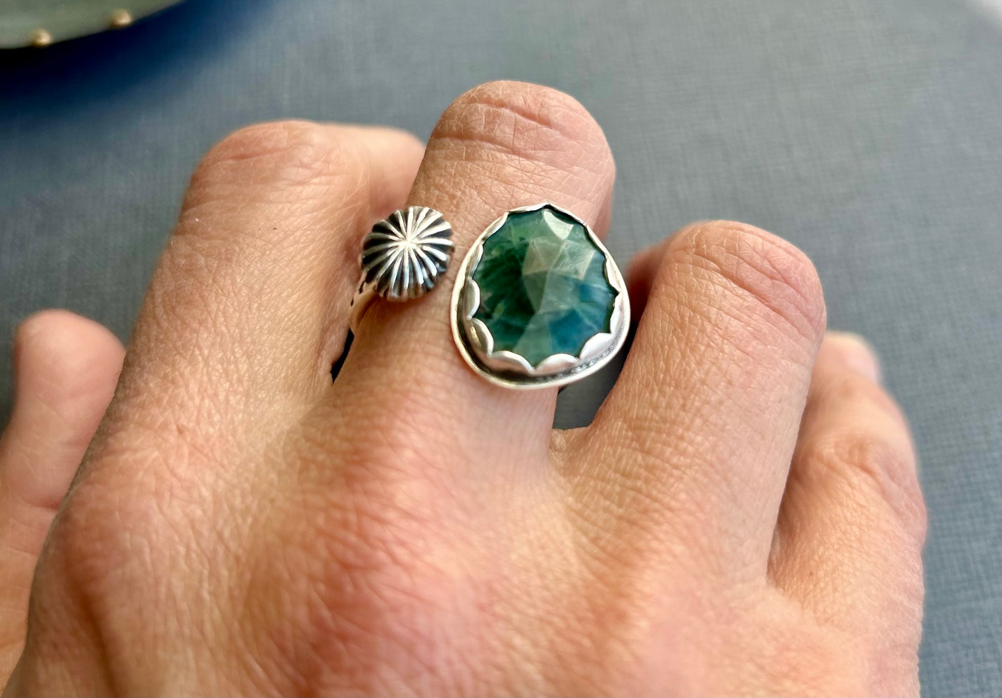 Large Ocean Jasper Ring