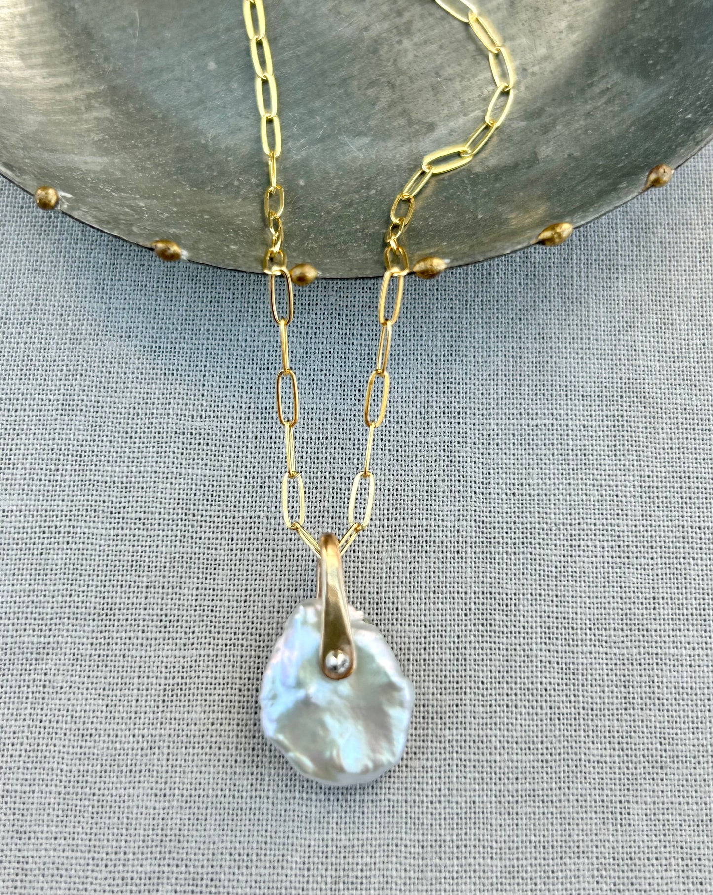 Keshi Pearl Pendant