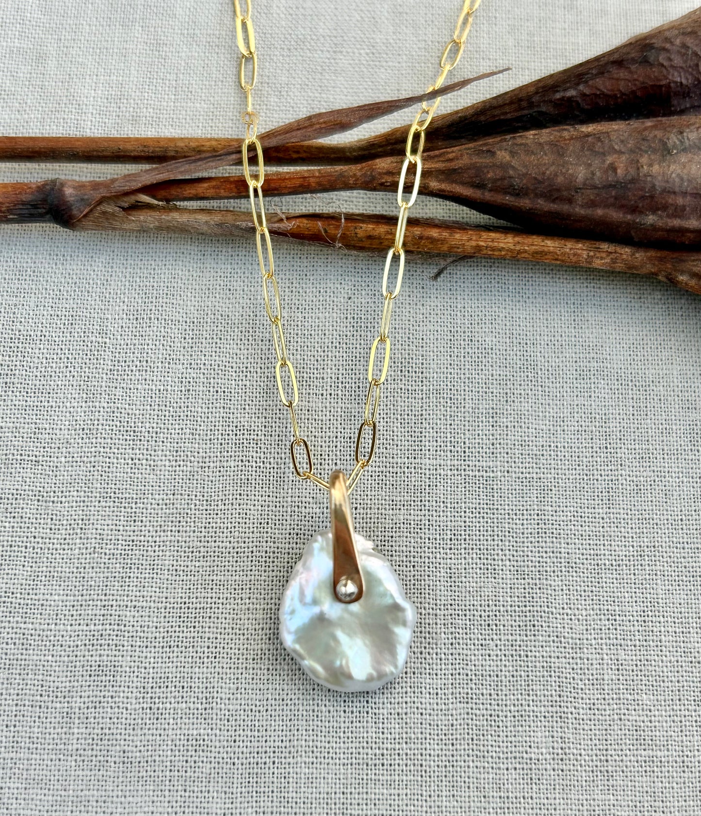 Keshi Pearl Pendant