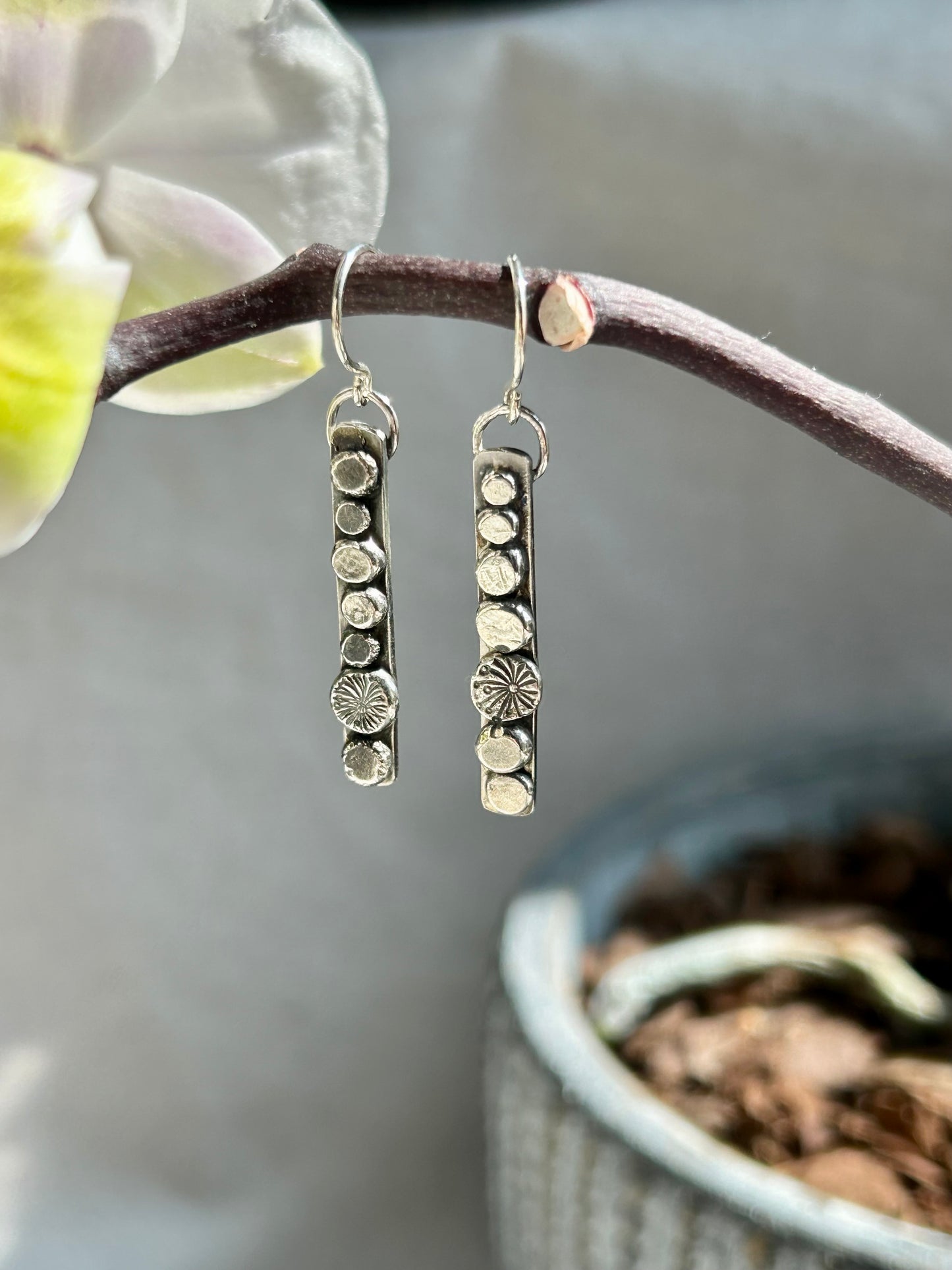 Sterling Bar Earrings