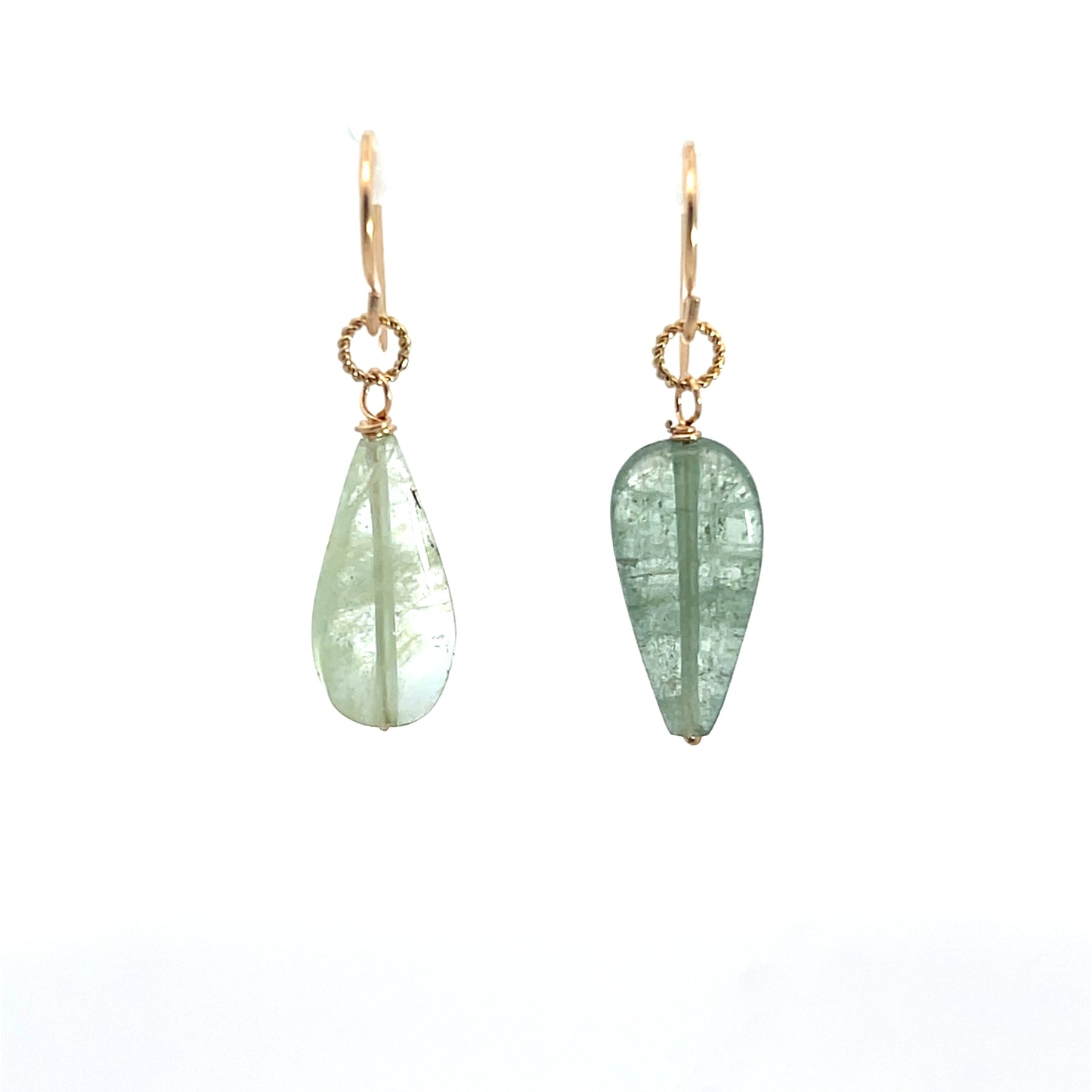 Natural Aquamarine Drop Earrings