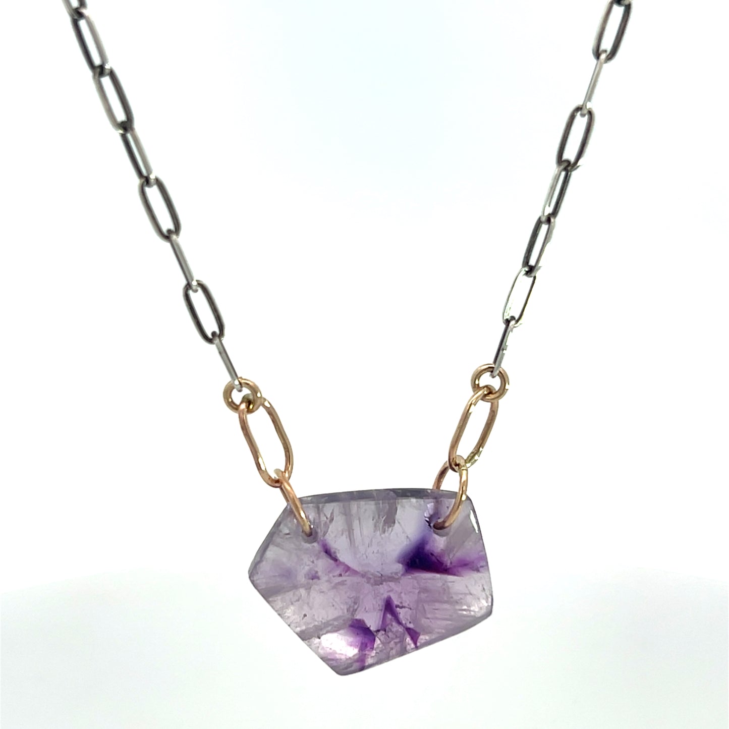Amethyst Slice Necklace