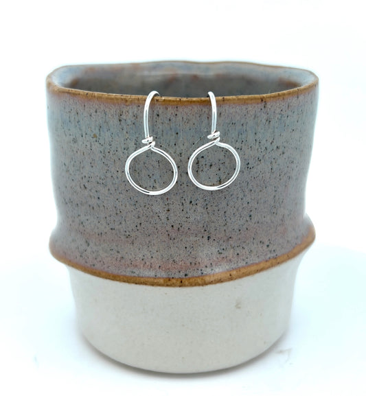 Sterling Silver Micro Hoop earring