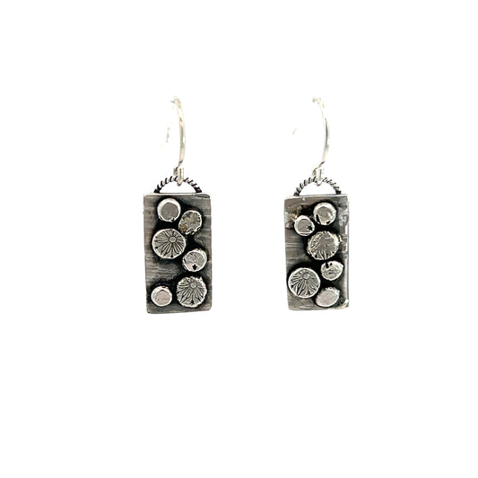 Pebble Path Silver Earrings