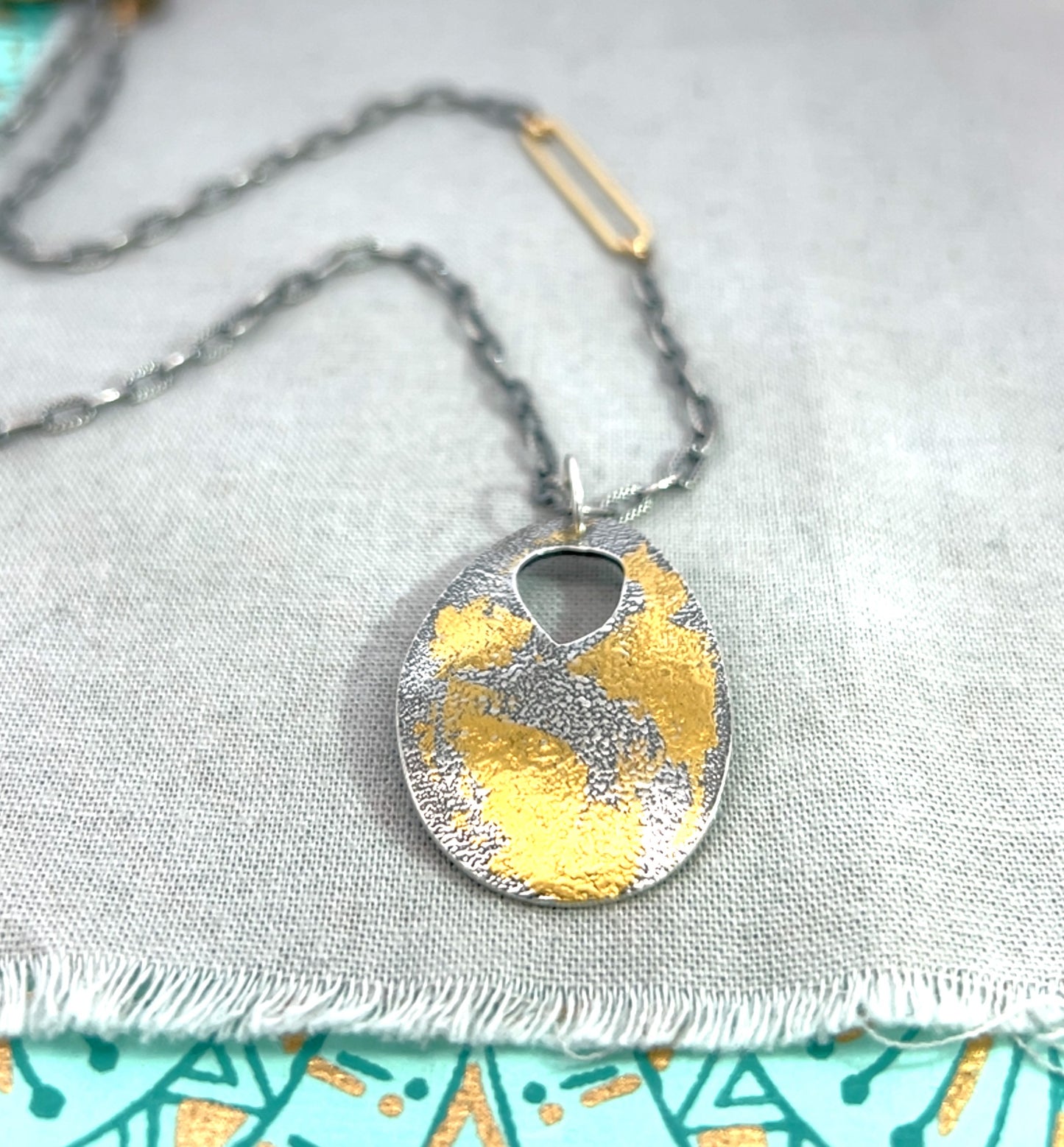 Mixed Metal Keum Boo Necklace