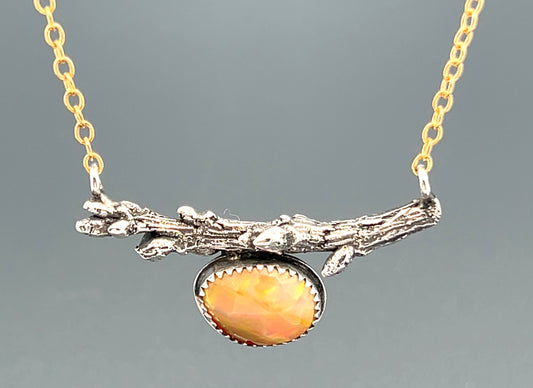 Ethiopian Opal Branch Necklace