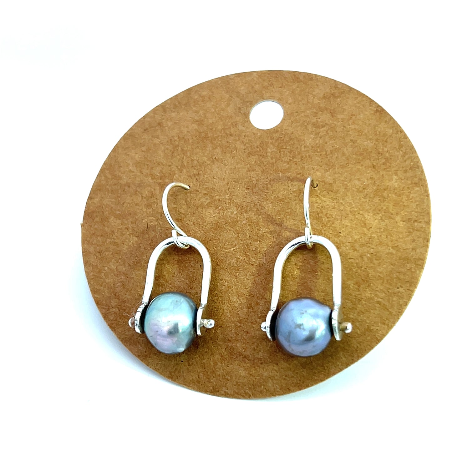 Silver Pearl Drop Earrings