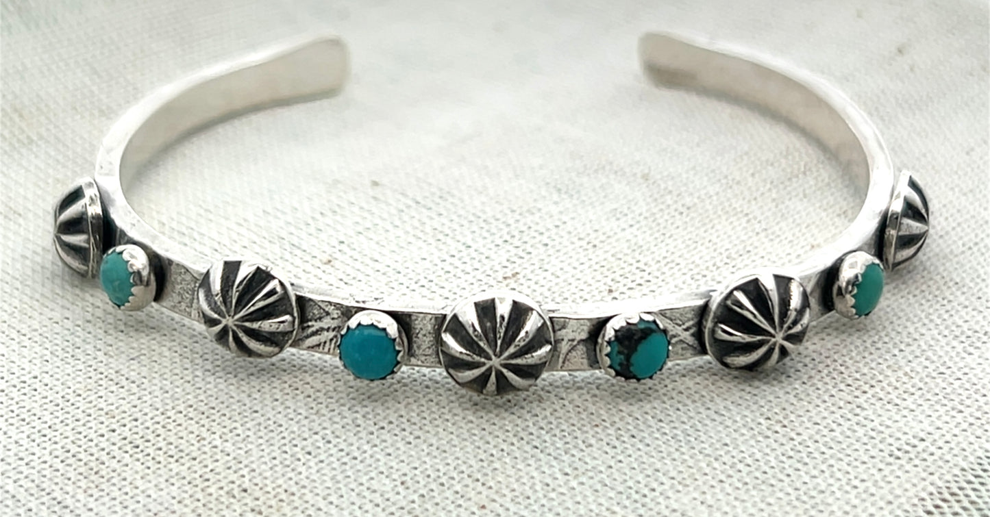 Turquoise & Sterling Cuff Bracelet