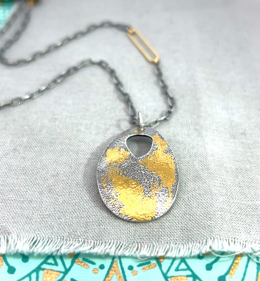 Mixed Metal Keum Boo Necklace