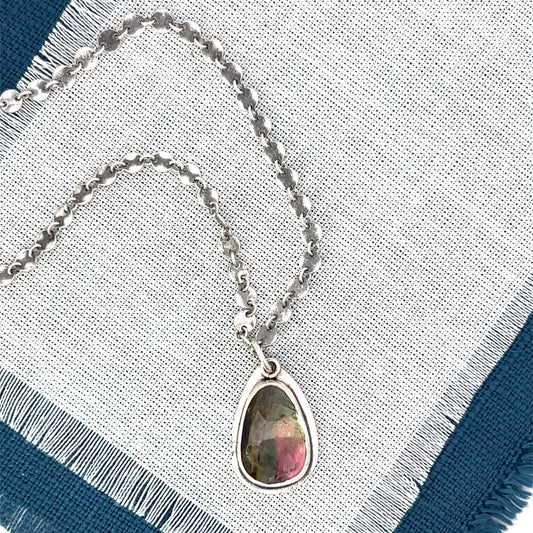 Watermelon Tourmaline Necklace